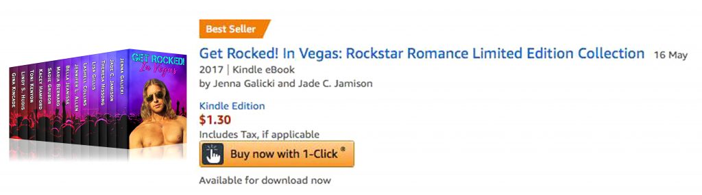 Amazon Bestseller Book Cover Get Rocked in Vegas Chloe Belle Arts