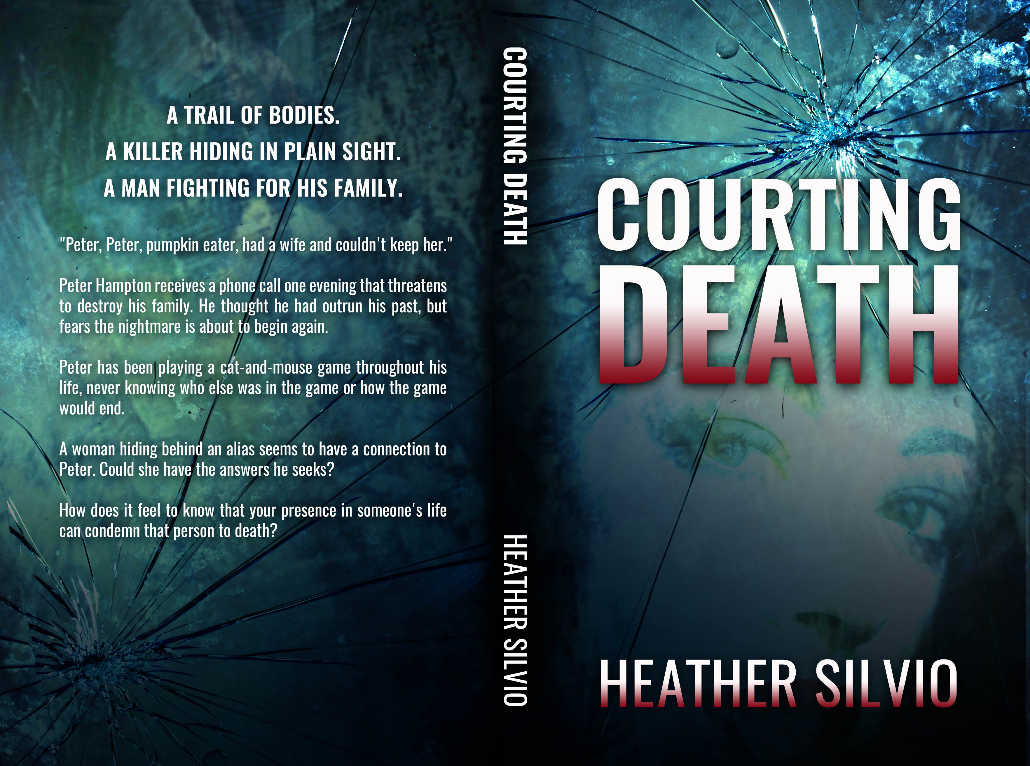 Courting Death Suspense Thriller Paperback Book Cover