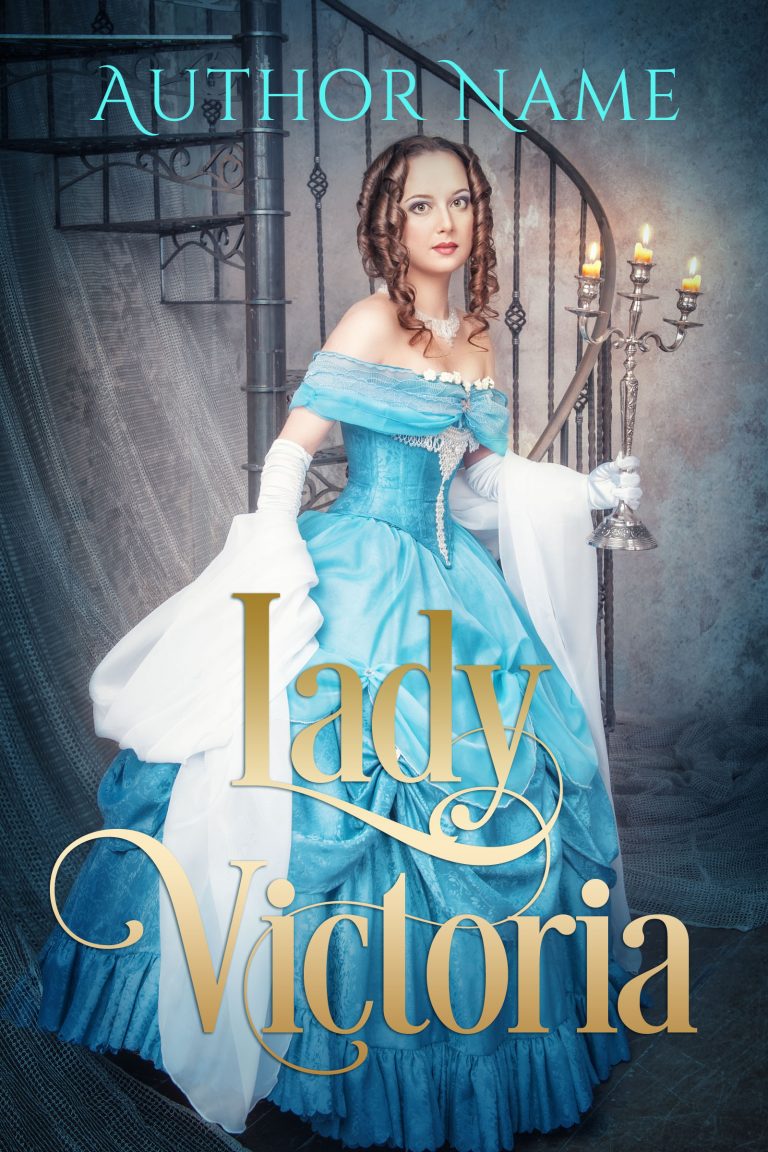 Historical Romance Novel Book Cover Premade Lady Victoria